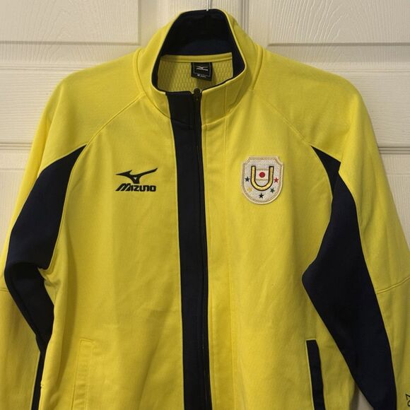 Mizuno Japan Team Track Jacket 2013 Kazan Universiade Yellow M JASPO Japan Made - Picture 3 of 10